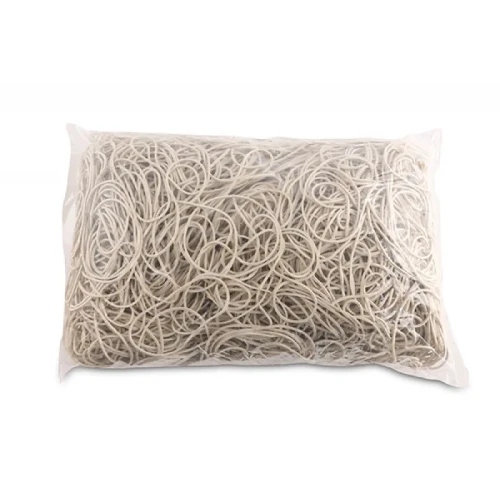 Gumki recepturki OFFICE PRODUCTS, średnica 60mm, 1,5x1,5mm, 60% kauczuku, 1000g, zgrzewka, białe