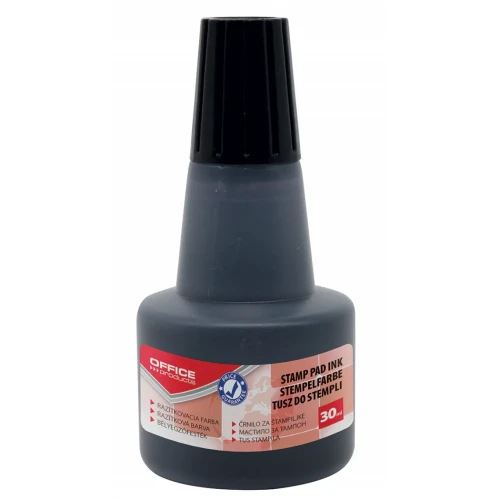 Tusz do pieczątek OFFFICE PRODUCTS, 30ml, czarny