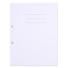Skoroszyt OFFICE PRODUCTS Budget, karton, oczkowy, nadruk, 1/1, A4, 250gsm, biały
