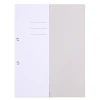 Skoroszyt OFFICE PRODUCTS Budget, karton, oczkowy, nadruk, 1/2, A4, 250gsm, biały
