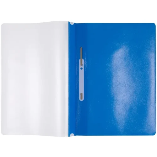 Skoroszyt OFFICE PRODUCTS, PP, A4, miękki, 100/170mikr., wpinany, niebieski