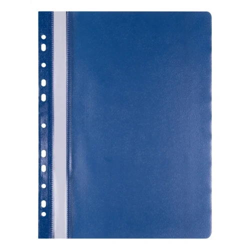 Skoroszyt OFFICE PRODUCTS, PP, A4, miękki, 100/170mikr., wpinany, granatowy