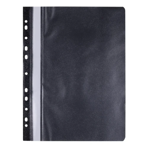 Skoroszyt OFFICE PRODUCTS, PP, A4, miękki, 100/170mikr., wpinany, czarny