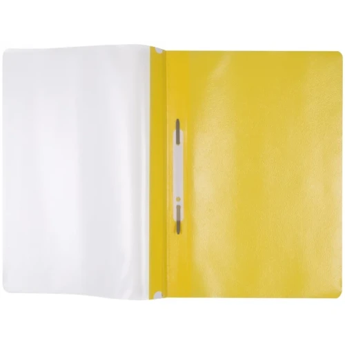 Skoroszyt OFFICE PRODUCTS, PP, A4, miękki, 100/170mikr., wpinany, żółty