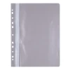 Skoroszyt OFFICE PRODUCTS, PP, A4, miękki, 100/170mikr., wpinany, szary