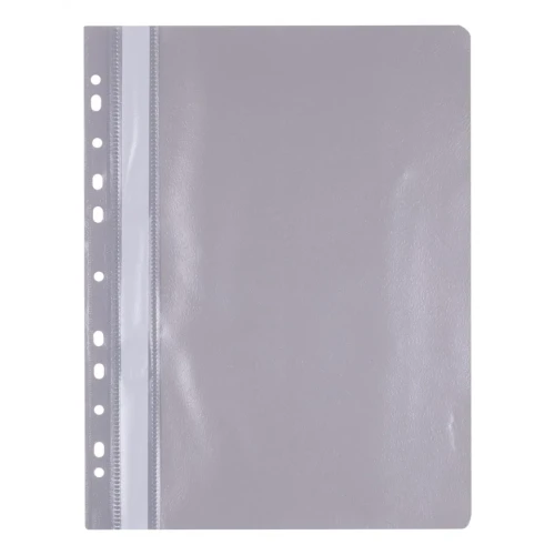 Skoroszyt OFFICE PRODUCTS, PP, A4, miękki, 100/170mikr., wpinany, szary