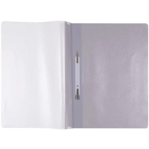 Skoroszyt OFFICE PRODUCTS, PP, A4, miękki, 100/170mikr., wpinany, szary