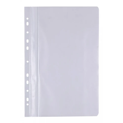 Skoroszyt OFFICE PRODUCTS, PP, A4, miękki, 100/170mikr., wpinany, biały