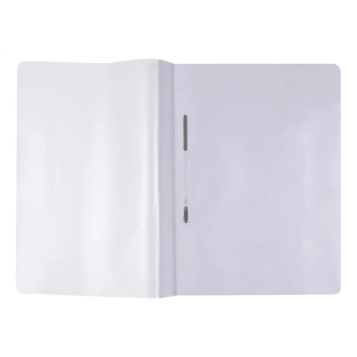 Skoroszyt OFFICE PRODUCTS, PP, A4, miękki, 100/170mikr., wpinany, biały