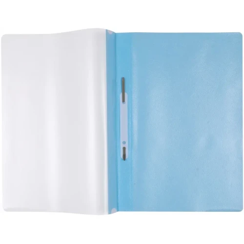 Skoroszyt OFFICE PRODUCTS, PP, A4, miękki, 100/170mikr., wpinany, jasnoniebieski