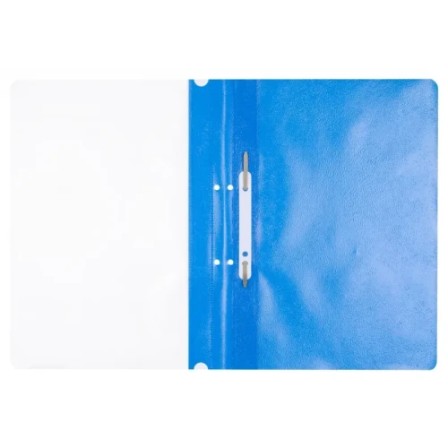 Skoroszyt OFFICE PRODUCTS, PP, A4, 2 otwory, 100/170mikr., wpinany, niebieski
