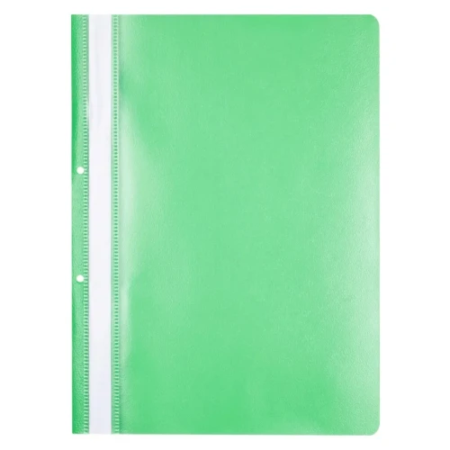 Skoroszyt OFFICE PRODUCTS, PP, A4, 2 otwory, 100/170mikr., wpinany, zielony