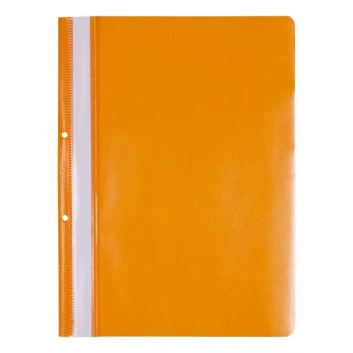 Skoroszyt OFFICE PRODUCTS, PP, A4, 2 otwory, 100/170mikr., wpinany, pomarańczowy
