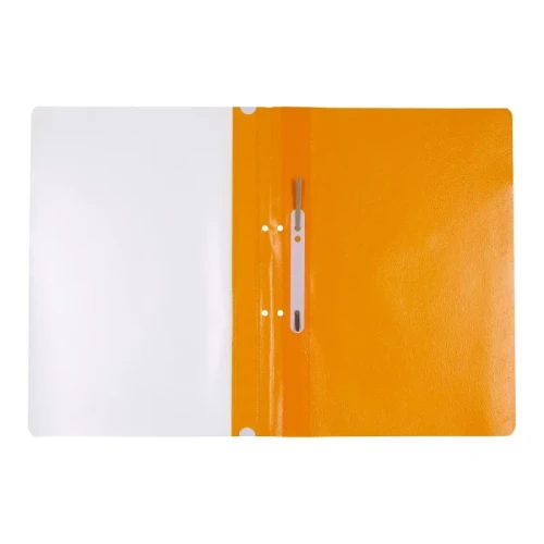 Skoroszyt OFFICE PRODUCTS, PP, A4, 2 otwory, 100/170mikr., wpinany, pomarańczowy