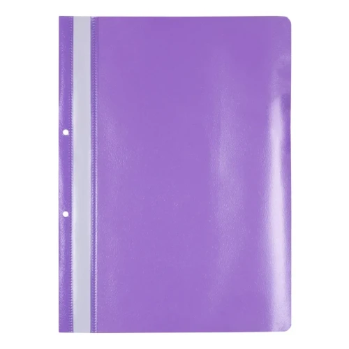 Skoroszyt OFFICE PRODUCTS, PP, A4, 2 otwory, 100/170mikr., wpinany, fioletowy