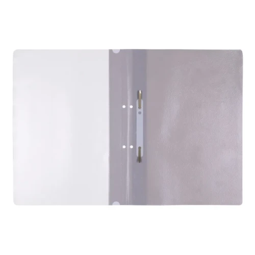 Skoroszyt OFFICE PRODUCTS, PP, A4, 2 otwory, 100/170mikr., wpinany, szary
