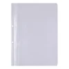 Skoroszyt OFFICE PRODUCTS, PP, A4, 2 otwory, 100/170mikr., wpinany, biały