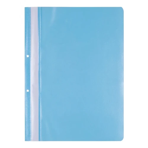 Skoroszyt OFFICE PRODUCTS, PP, A4, 2 otwory, 100/170mikr., wpinany, jasnoniebieski