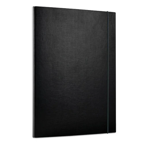 Teczka z gumką OFFICE PRODUCTS, PP, A4/15, 3-skrz., czarna