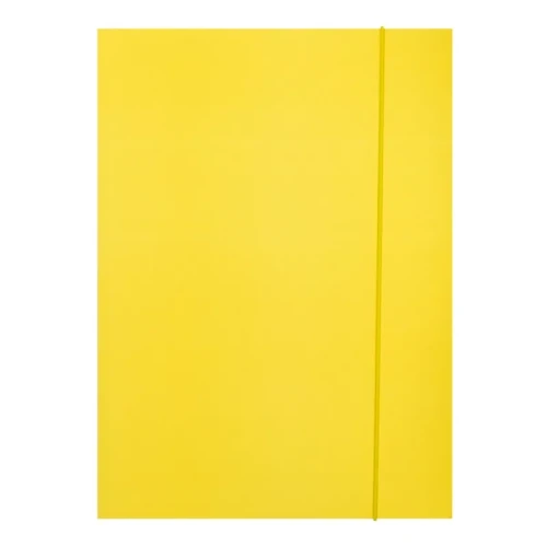 Teczka z gumką OFFICE PRODUCTS, Fluo soft touch, karton/lakier, A4, 320gsm, 3-skrz., mix kolorów