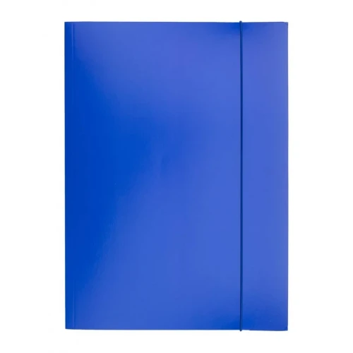 Teczka z gumką OFFICE PRODUCTS, karton/lakier, A4, 320gsm, 3-skrz., mix kolorów