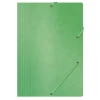 Teczka z gumką OFFICE PRODUCTS, preszpan, A4, 390gsm, 3-skrz., zielona