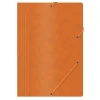 Teczka z gumką OFFICE PRODUCTS, preszpan, A4, 390gsm, 3-skrz., pomarańczowa