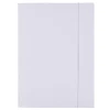 Teczka z gumką OFFICE PRODUCTS Budget Pro, karton, biała wewn., A4, 250gsm, 3-skrz., biała