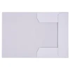 Teczka z gumką OFFICE PRODUCTS Budget Pro, karton, biała wewn., A4, 250gsm, 3-skrz., biała