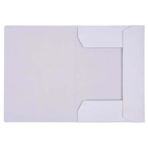 Teczka z gumką OFFICE PRODUCTS Budget Pro, karton, biała wewn., A4, 250gsm, 3-skrz., biała