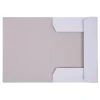 Teczka z gumką OFFICE PRODUCTS Budget, karton, A4, 250gsm, 3-skrz., biała