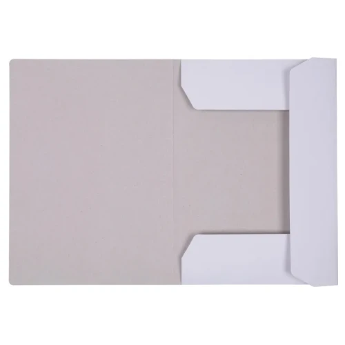Teczka z gumką OFFICE PRODUCTS Budget, karton, A4, 250gsm, 3-skrz., biała
