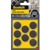 Ultra odporne podkładki filcowe SCOTCH, okrągłe, 25mm, 8 szt., czarno-białe