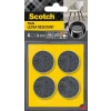 Podkładki przylepne SCOTCH, okrągłe, 34mm, 4 szt., czarno-białe