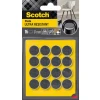 Ultra odporne podkładki filcowe SCOTCH, okrągłe, 17mm, 16 szt., czarno-białe