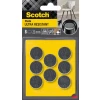 Ultra odporne podkładki filcowe SCOTCH, okrągłe, 22mm, 8 szt., czarno-białe