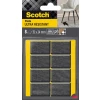Podkładki przylepne SCOTCH, prostokątne, 35x24mm, 8 szt., czarne