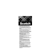 Gumowe podkładki antywibracyjne SCOTCH, 100x100mm, 4 szt., czarne