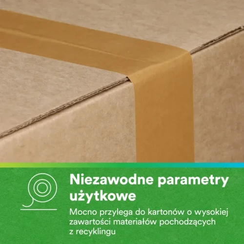 Papierowa taśma pakowa o wysokich parametrach SCOTCH® 570, 48 mm x 50 m, brązowa