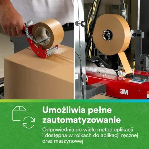 Papierowa taśma pakowa o wysokich parametrach SCOTCH® 570, 48 mm x 50 m, brązowa