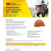 Hełm ochronny 3M, wskaźnik Uvicator, regulacja śrubowa, wentylowany, G3000NUV-GU, żółty