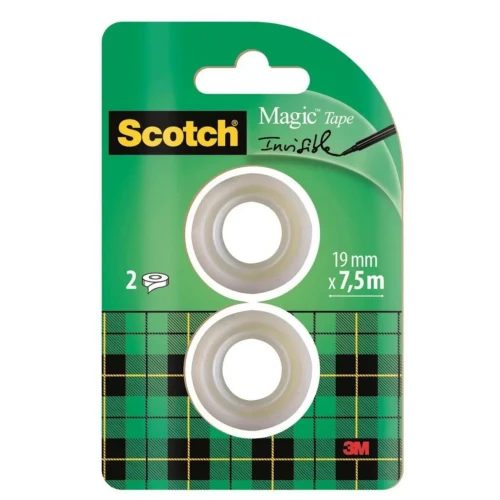 Taśma biurowa SCOTCH® Magic™ (8-1975R2), matowa, 19mm, 7,5m, 2szt.