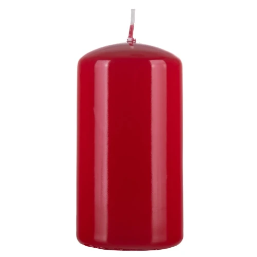 Świeca słupek DONAU HOME Standard Gloss, 60x115mm, czerwony