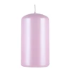 Świeca słupek DONAU HOME Standard Lakier, 60x115mm, różowy perła