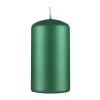 Świeca słupek DONAU HOME Standard Lakier, 60x115mm, zielony metaliczny mat