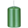 Świeca słupek DONAU HOME Adwent Lakier, 50x80mm, 4 szt., zielony połysk