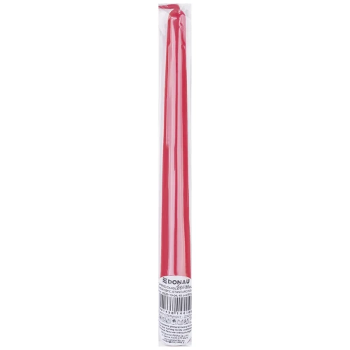 Świeca szpic DONAU HOME Standard Kolor, 22x230mm, 40 szt., czerwony