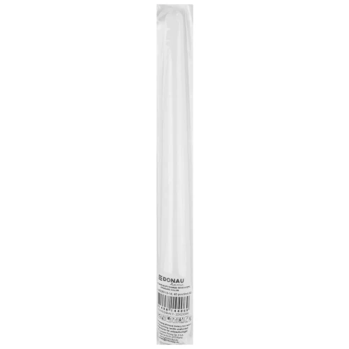 Świeca szpic DONAU HOME Standard Kolor, 22x230mm, 40 szt., biały