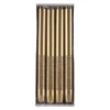 Świeca stołowa DONAU HOME Onyx, 22x250mm, 4 szt., złoty