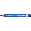 Marker permanentny DONAU D-Signer V, ścięty, 1-4mm (linia), czarny